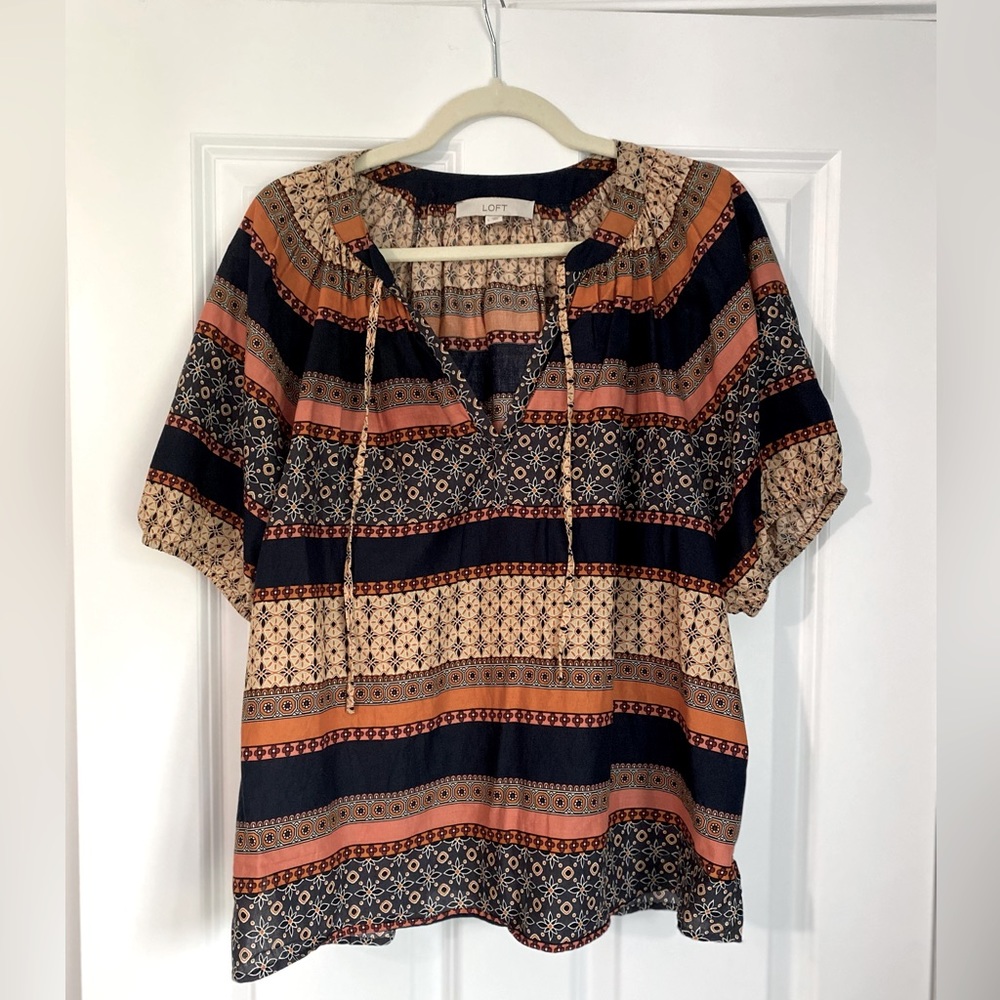 LOFT Puff Sleeve Top